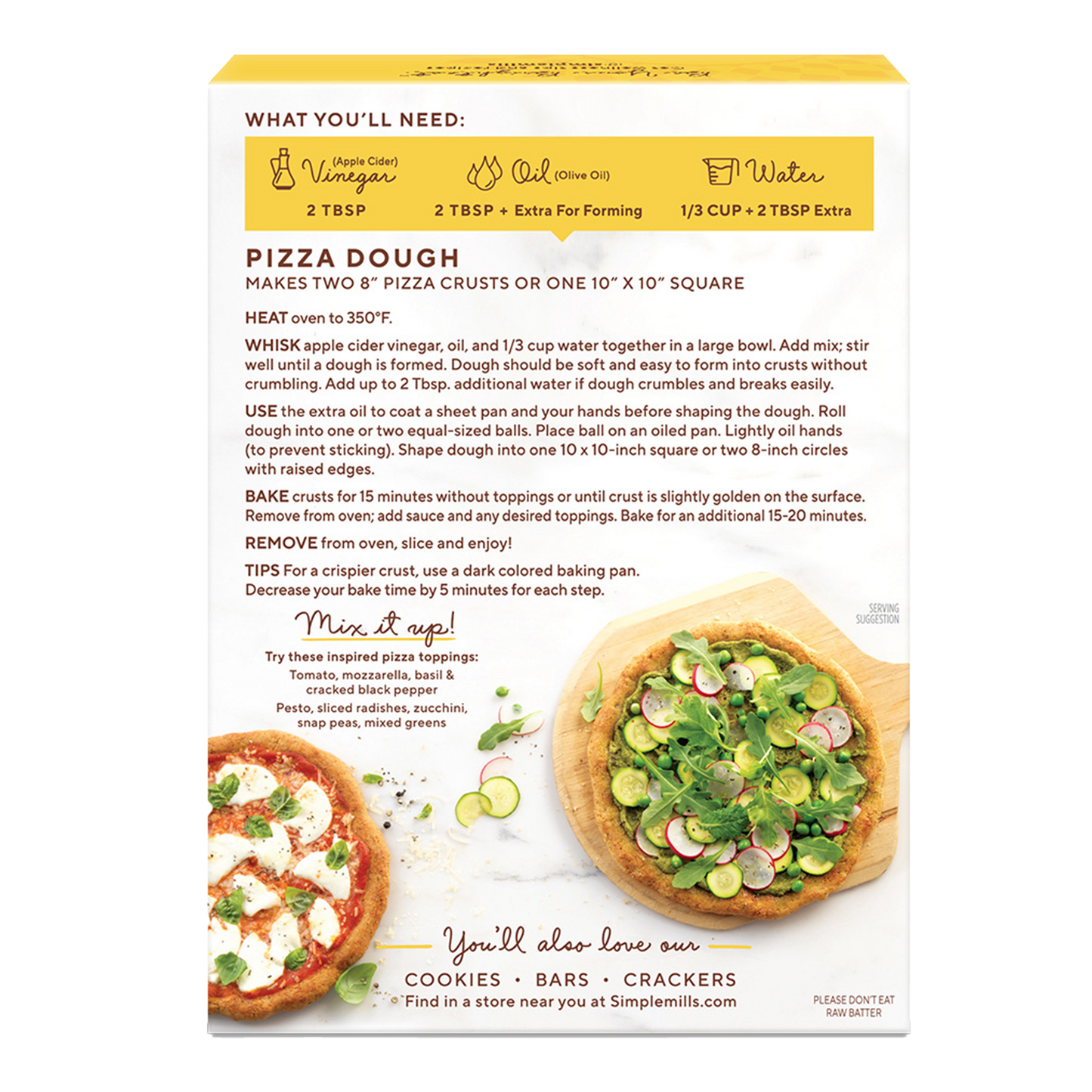 Pizza Dough Almond Flour Baking Mix