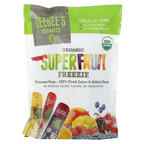 Organic Superfruit Freezie Pops