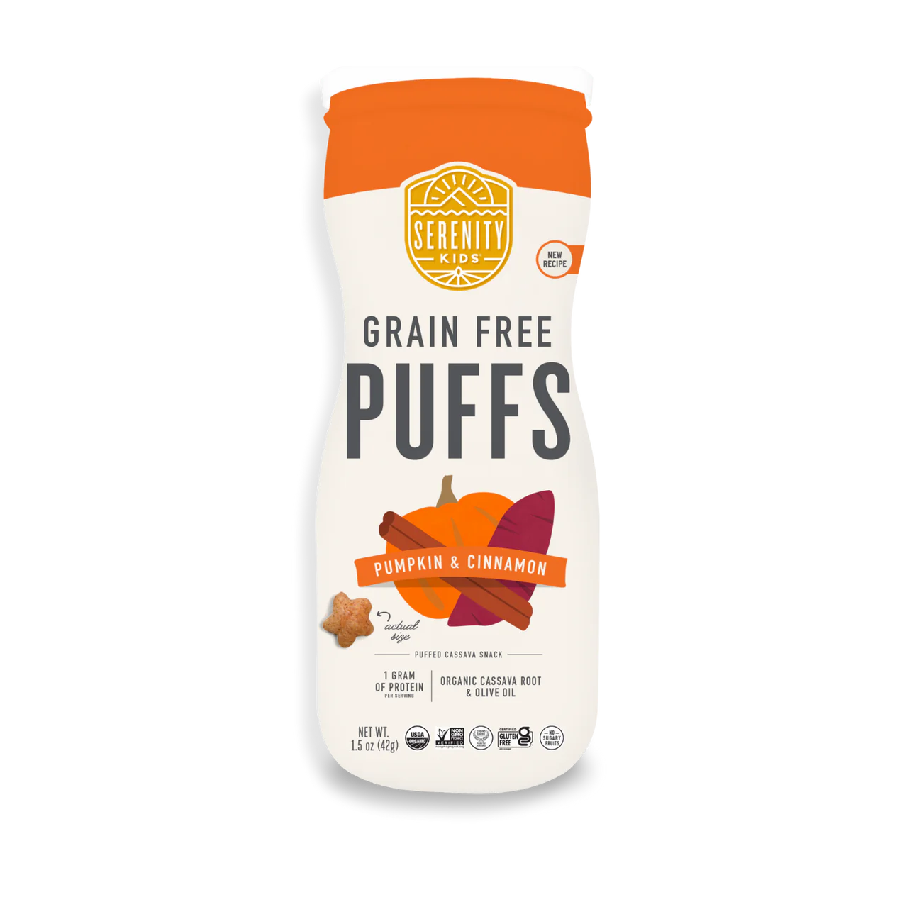 Pumpkin & Cinnamon Grain Free Baby Puffs with Olive Oil – Little Once More